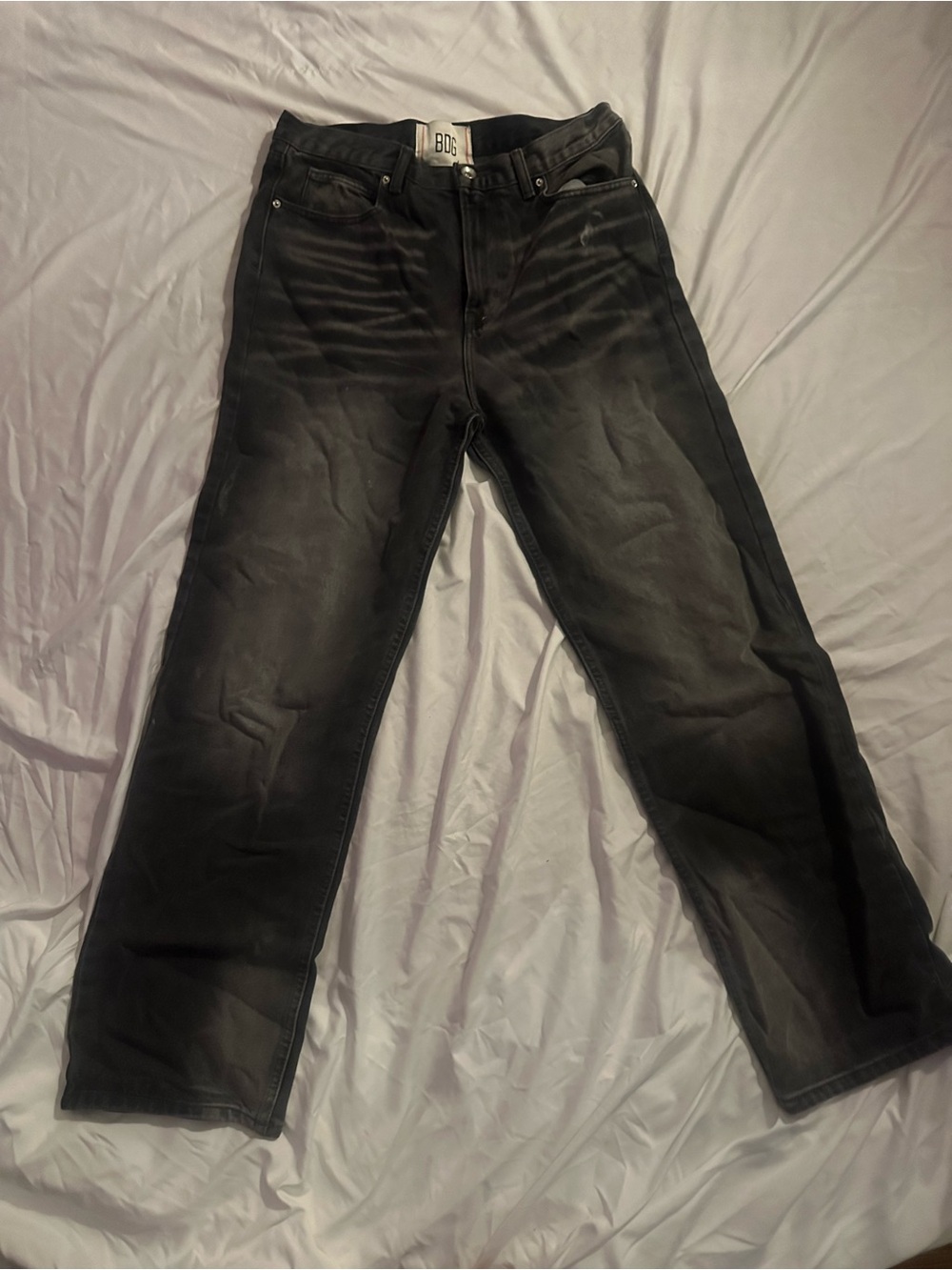 BDG Black Straight Jeans for Men